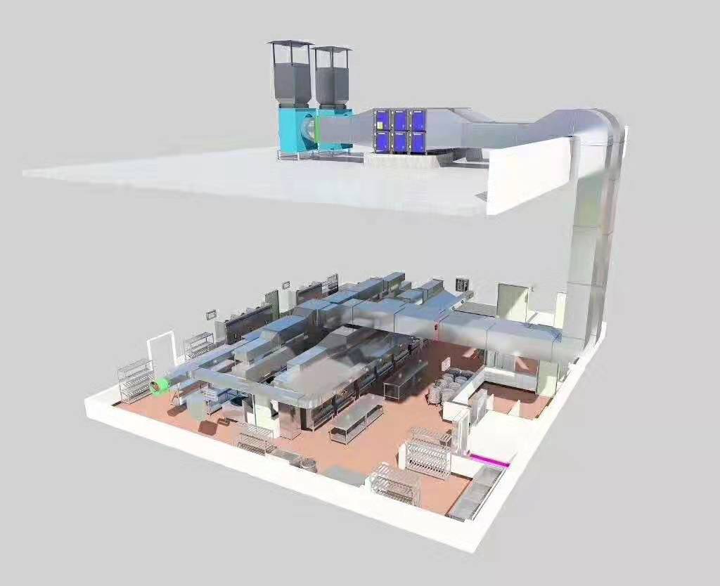 廚房抽排系統(tǒng)設計圖